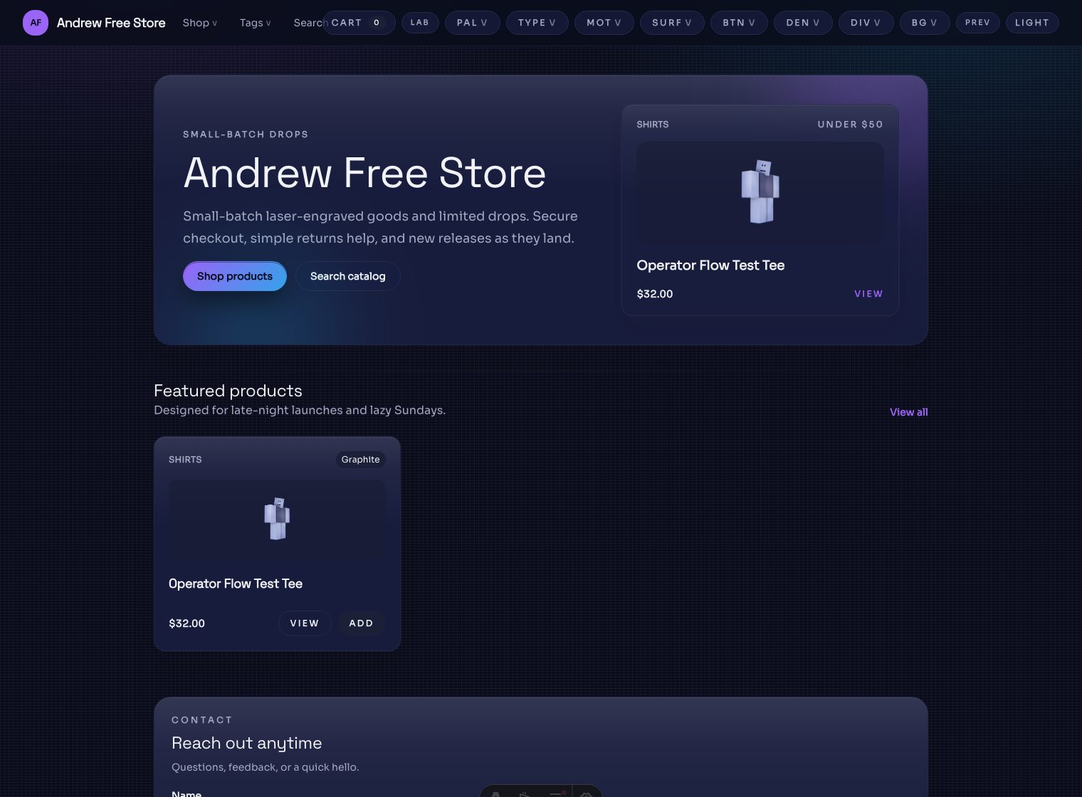 My Store screenshot 1 showing storefront