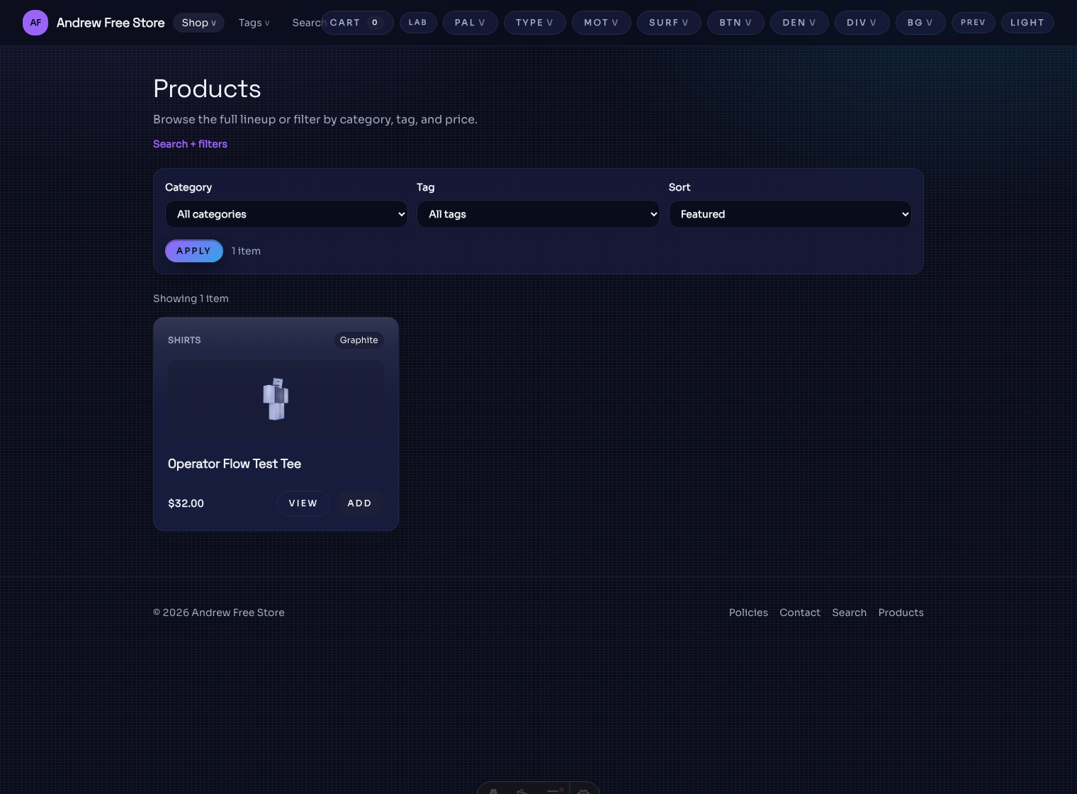 My Store screenshot 2 showing catalog