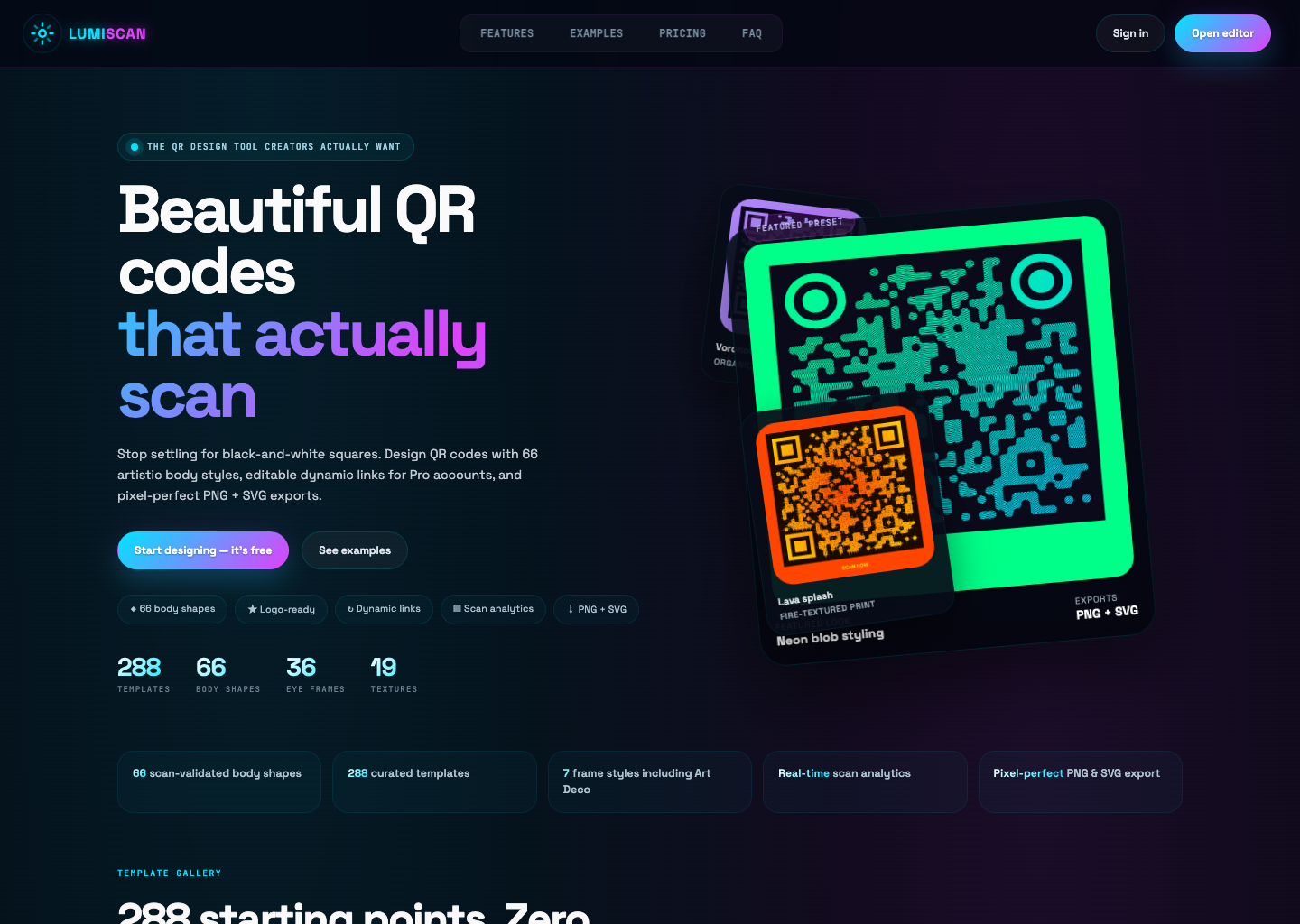 QR Studio screenshot 1 showing home