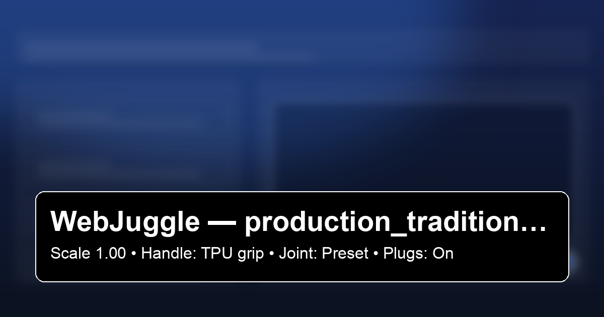 WebJuggle generated share preview card for the same club build